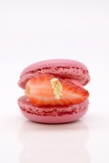 粉紅少女草莓馬卡龍